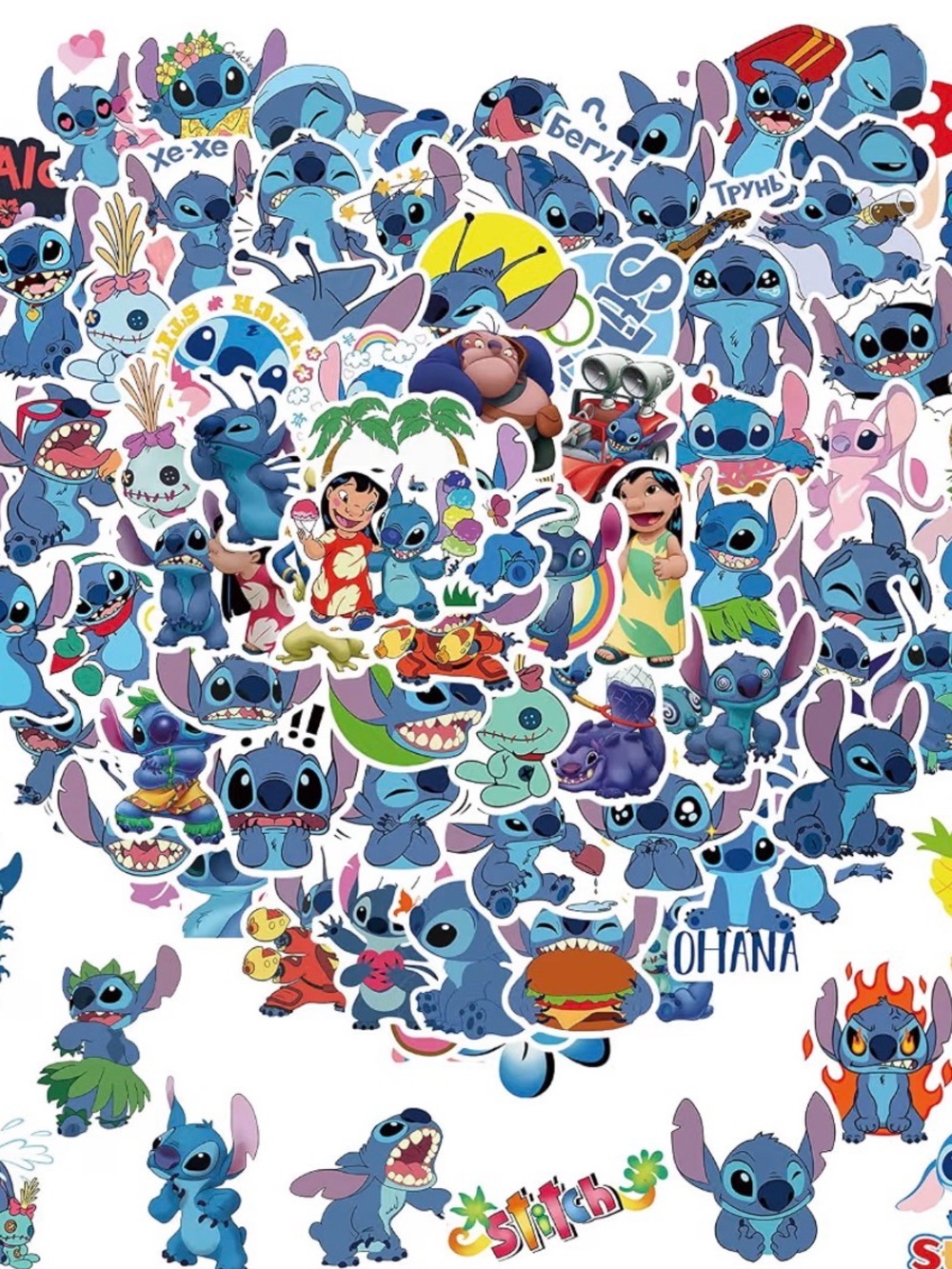 100pcs Stitch Sticker pack